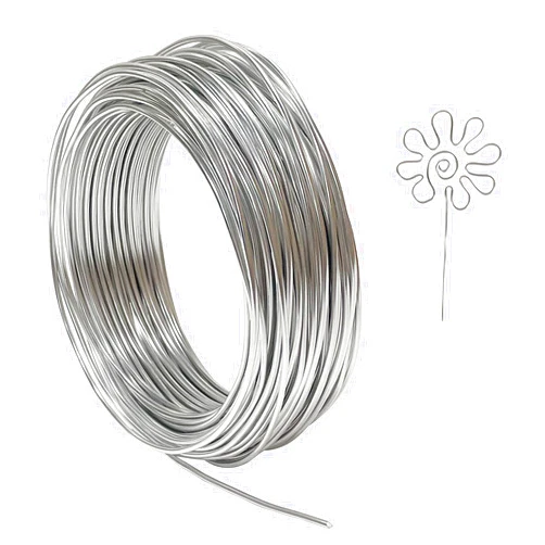 Tenn Well 12 Gauge Aluminum Wire, 100 Feet 2mm Bendable Metal Craft Wire for Sculpting, Armature, Jewelry Making, Floral Making, Doll Making, Modelling, Crafting, Bonsai Training