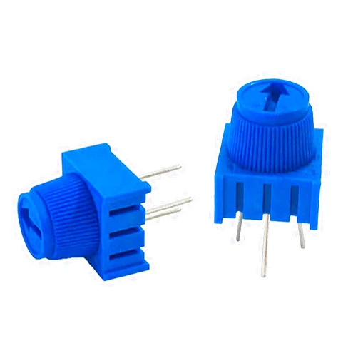 MCIGICM (10 Pcs) 10K Ohm Breadboard Trim Potentiometer kit with Knob for Arduino