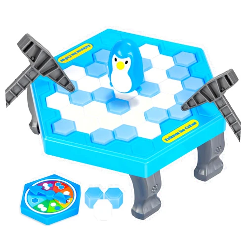 SS Save Penguin On Ice Game, Penguin Trap Break ice Activate Family Party Ice Breaking Kids Puzzle Table Knock Block