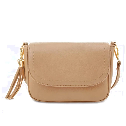 EVVE Small Crossbody Bags for Women Trendy Flap Saddle Purses with Tassel Vegan leather Shoulder bag | Small, Trendy, Flap, Purses, with Tassel, Small