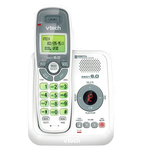 VTech CS6124 DECT 6.0 Cordless Phone with Answering System (Size: 1 Handset) NEW