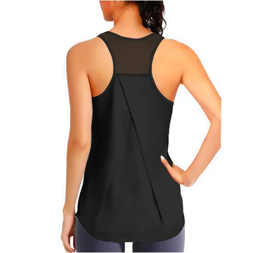 AURUZA Workout Tops for Women, Racerback Tank Tops for Women Athletic Tank Tops Mesh Yoga Shirt Running Sleeveless Gym Cloth