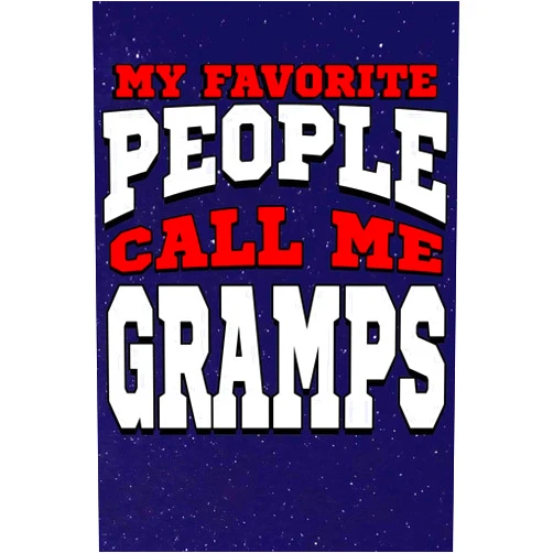 Teerdy My Favorite People Call Me Gramps: Line Notebook