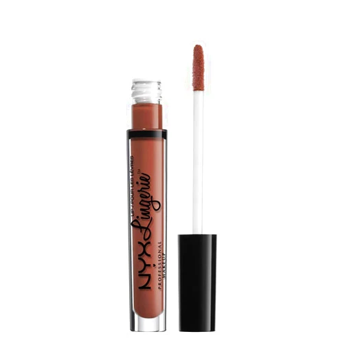 NYX PROFESSIONAL MAKEUP Lip Lingerie Matte Liquid Lipstick - Cabaret Show (Dusty Rose)