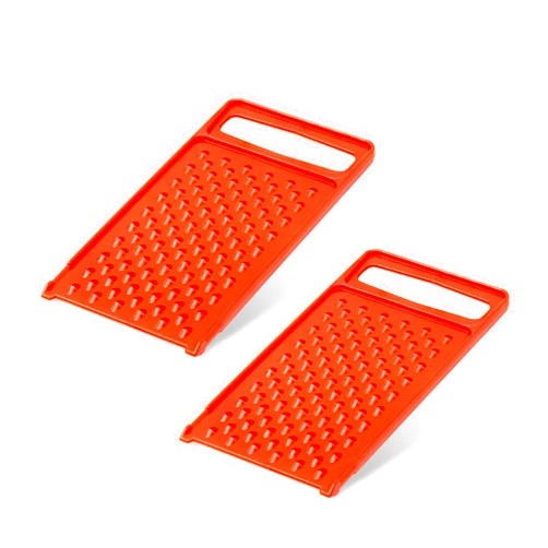 OFXDD Graters for Kitchen - All-Plastic Kitchen Grater - Grader for Potato, Carrot & Ginger - Kitchen Hand Grater, Dishwasher Safe, 2 Pcs