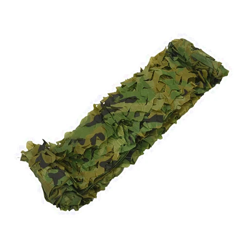 Bandezid Woodland Camouflage Netting Army Military Hunting Forest Camo Net Bulk Roll Camouflage Net Garden Sunshade for Camping Military Hunting Shooting Hide Decorations-Green 2x3m(6.5x10ft)