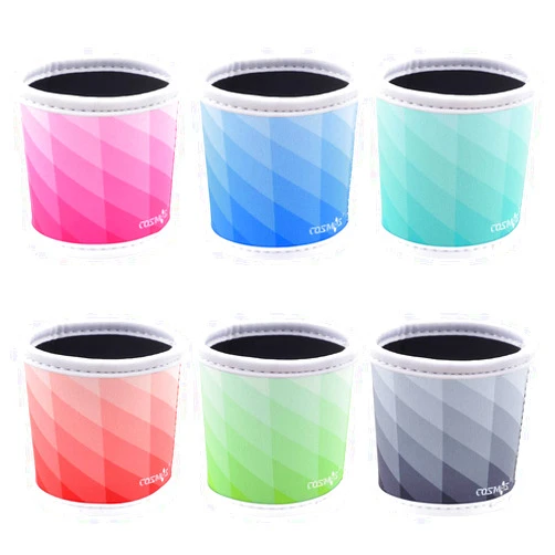 CM Reusable Coffee Mug Sleeve Cover Coffee Cup Sleeve Cover Heat Resistant Neoprene Insulator Sleeve for Coffee Tea Hot Cold Beverage (Lattic Patterns (6 Pcs))