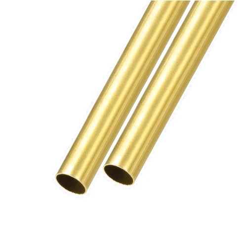 METALLIXITY Brass Tube(16mm OD x 0.5mm Wall T x 200mm L) 2Pcs, Straight Tubing - for Home Furnishing, Machinery, DIY Handicraft