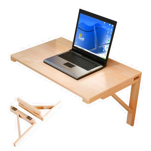 MZSH Folding Table Wall Mount Kitchen Floating Dining Table Computer Desk Small Space Study Table for Office Bedroom Bathroom Balcony Garage Laundry Room