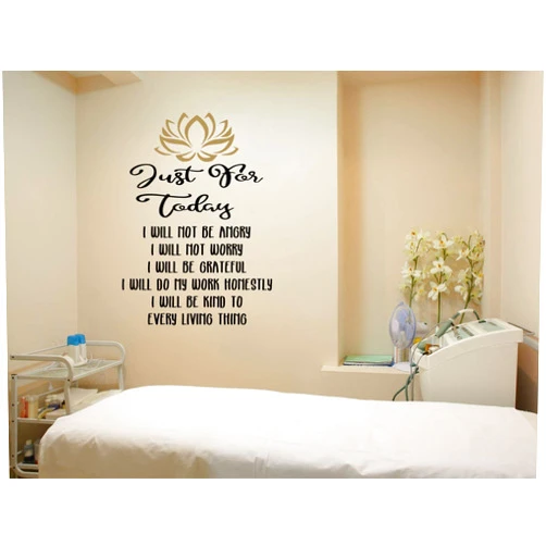Diuangfoong Reiki Principles Decal Reiki Prayer Wall Art Reiki Prayer Decal Principles of Reiki Just for Today Reiki 5 Principles of Reiki Decal