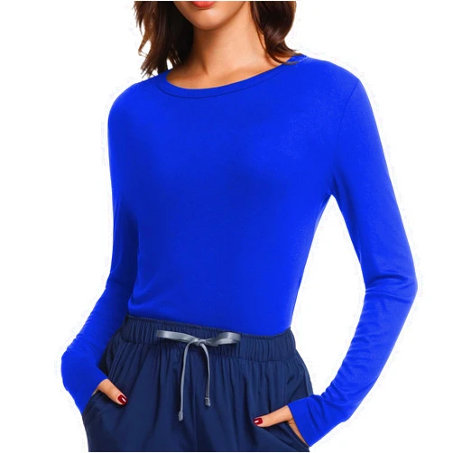 Artrello Underscrub Long Sleeve Women Crew Neck Undershirts Slim Fit Tees