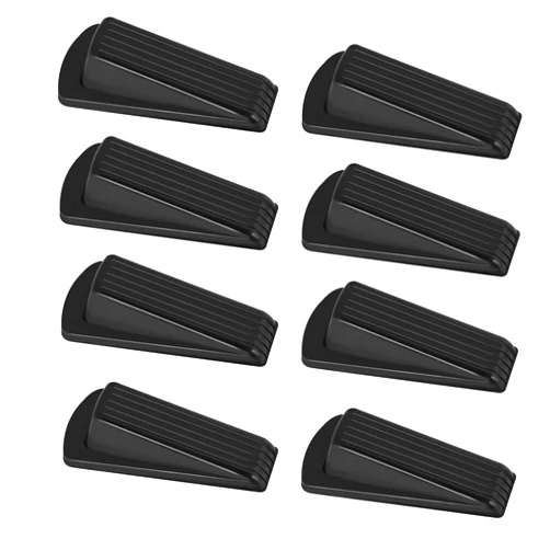 ATCSTEAM Door Stoppers, 8 Pack Premium Rubber Door Stoppers for Bottom of Door Security Rubber, Door Stopper Wedge for Carpet Heavy Duty Door