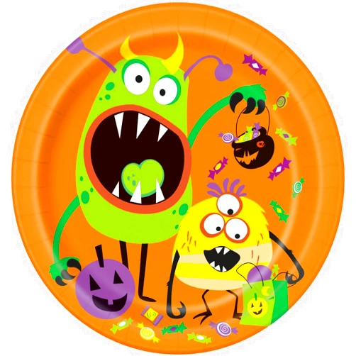 Unique Party Round Dinner Paper Plates - 9