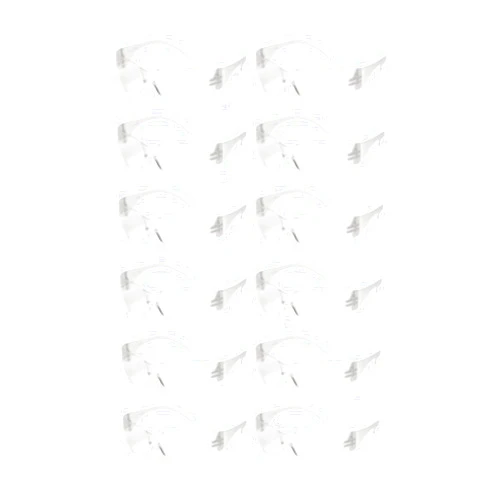 BBS SAFETY BBS Clear Safety Glasses Scratch Resistant Pack of 12