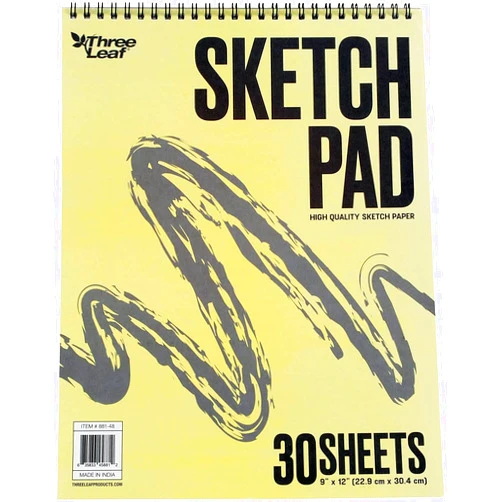 DOGNNAK Wired Sketch Book - 9x12-Inch - 30 Sheets per Book - Excellent for Pencil, Pastel, Charcoal and Crayon from Northland Wholesale. (1-Sketch Book)
