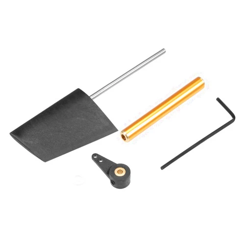 Heyiarbeit RC Boat Rudder with Single Servo Arm 52mm, Rudder Pad Thickness 7.6mm FXB-QJFXD 1 Set