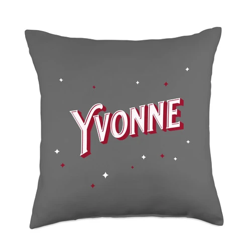 Yvonne Name Mädchen und Frauen Yvonne Personalised Name Throw Pillow