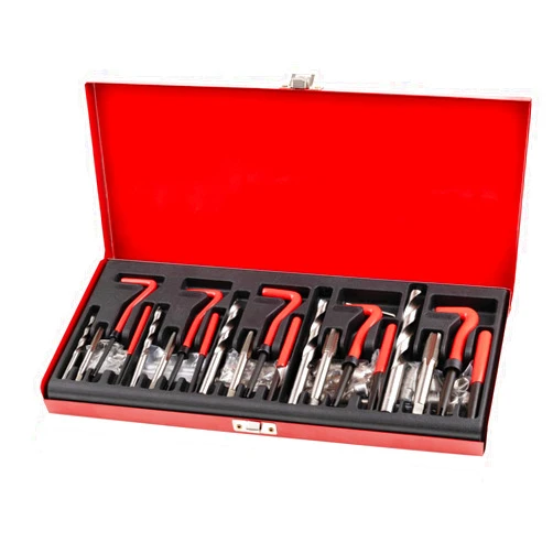 Marvelity Premium 131-Piece Metric Helicoil Thread Repair Kit, Comprehensive HSS Drills, Inserts, Taps, and Tools for M5, M6, M8, M10, M12, Ideal for Automotive and Engine Repairs