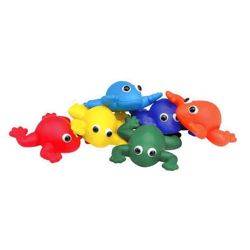 Sportime Indestructible Bean Bag Frogs, Set of 6