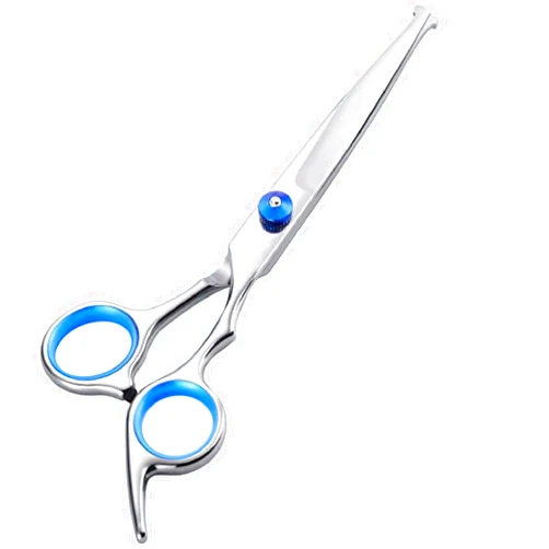 Nlmskzzy Dog Grooming Scissors,Pet Hair Scissors with Safety Round Tips Heavy Duty Titanium Stainless Steel Professional Dogs Cats Pets Grooming Shears