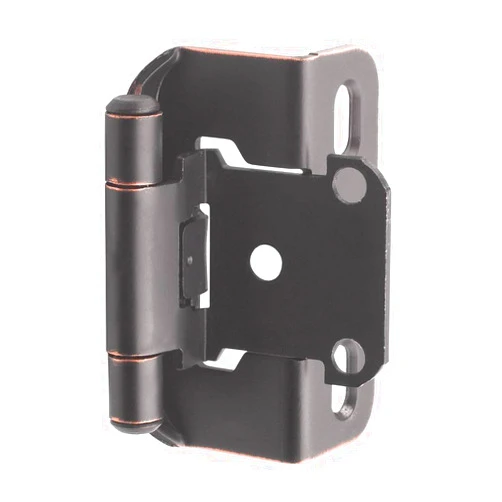 Amerock BPR7550ORB Self-Closing Partial Wrap Overlay Hinge Oil-Rubbed Bronze (10 Pair)