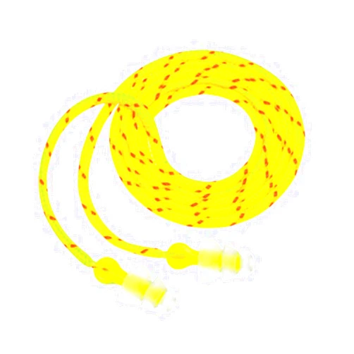 3M P3001 Multiple Use Peltor NEXT Tri-Flange Triple-Flange Elastomeric Polymer Corded Earplugs With Cloth Cord And LiveWire Stem (100 Pair Per Box) (100/PR)