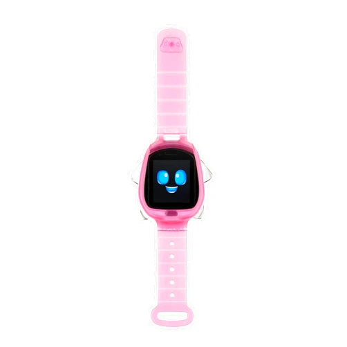 Little Tikes Tobi Robot Smartwatch - Pink with Movable Arms and Legs, Fun Expressions, Sound Effects, Play Games, Track Fitness and Steps, Built-in Cameras for Photo and Video 512 MB | Kids Age 4+