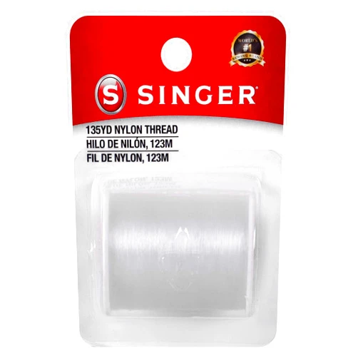 Singer Clear Invisible Nylon Sewing Thread, 135-Yard