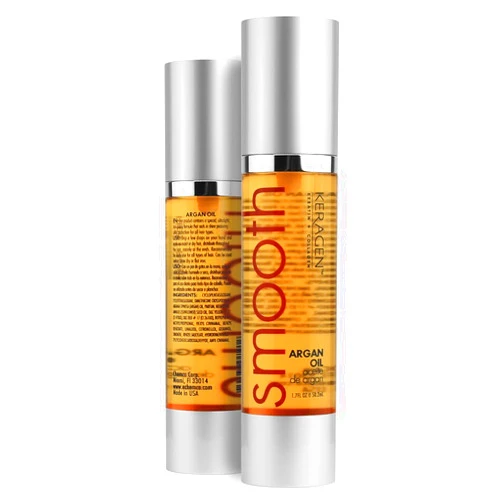 KERAGEN - Nourishing Hair Serum for Dry Damaged Hair - Argan Oil for Hair Treatment - Brilliant Shine, Heat Protection with Paraben, Phthalate and Sulfate Free Formula (1.7 Oz)