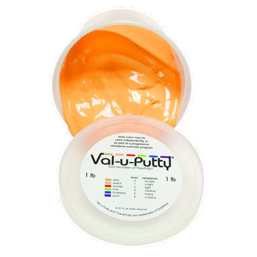 Fabrication Enterprises Val-u-Putty 10-3941 Exercise Putty, Peach, X-Soft, 1lbs