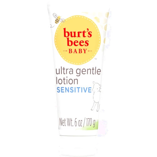 Burt's Bees Baby Ultra Gentle Lotion with Aloe for Sensitive Skin, Pediatrician Tested, 99.0% Natural Origin, 6 Ounces