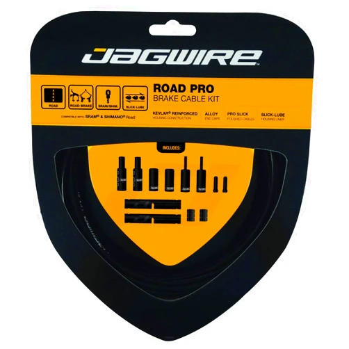 Jagwire PCK200 Pro Road Brake Cable Kit, Black, Shimano/SRAM