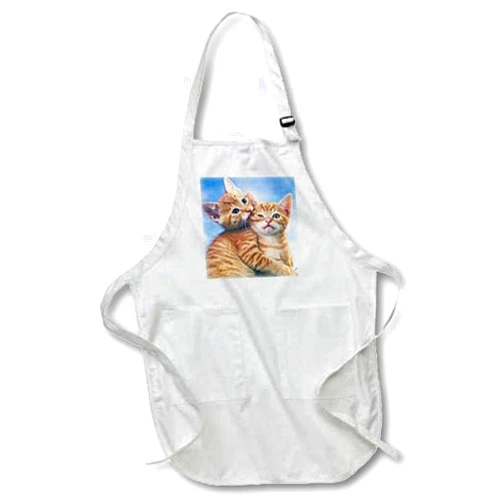 3dRose Florene Cats - Kitten Love - Aprons (apr_33337)