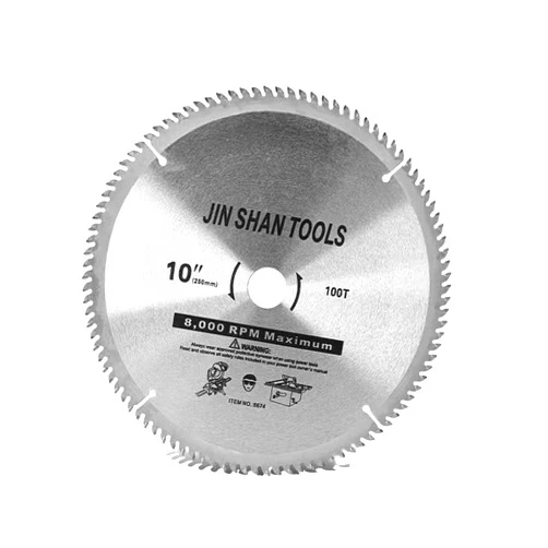 AIZHIWENG 10 Inch 100 Teeth Metal Circular Saw Blade, Ideal for Table Saw, Miter Saw, High Performance Saw Accessory, 1-Inch Arbor, Single Pack