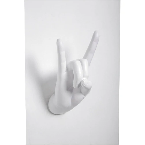 Interior Illusions Plus ii0079 Interior Illusions Rock on Hand Wall Hook-White
