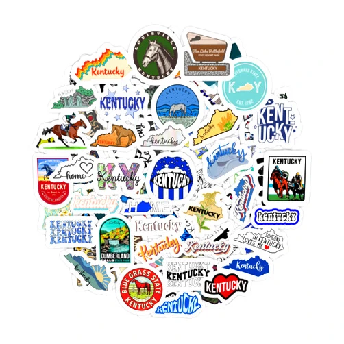 BulbaCraft Kentucky Sticker for Water Bottle and Laptop - State Souvenirs, Decorations & Gifts, Waterproof Vinyl Decals, Gifts for Women & Men