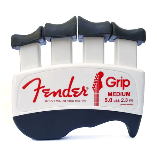 Fender GRIP Hand and Finger Exerciser (Medium - 5lbs / 2.3kg) – Best Ergonomic Finger Strengthener to improve play on all stringed instruments (Guitar, Bass, Violin, etc.)