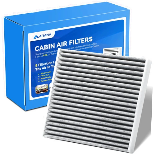 ARANA CF10285 Cabin Air Filter, CP285 Cabin Filter with Activated Carbon, Car Air Filter for Toyota Camry RAV4 Highlander Corolla 4Runner Tundra Prius Sienna Subaru Lexus Land Rover Jaguar Scion