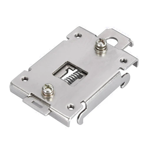 Fafeicy 1PC 35MM DIN Rail Solid State Relay Clip Clamp Metal Fixed Rail Mounting Clips with 2 Screws, for Mounting Accessories