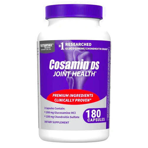 Nutramax Laboratories Cosamin® DS Joint Health Supplement with Glucosamine & Chondroitin for Adult Men & Women, Joint Supplement, 180 Capsules