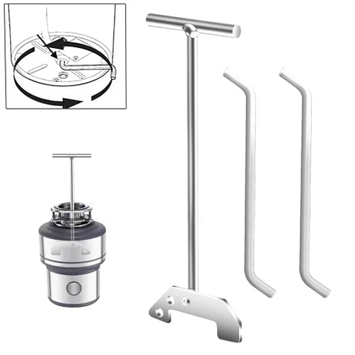 Braveboy 1 x Garbage Disposer Unjamming Wrench & 2 x Garbage Disposal Wrench, Compatible With Insinkerator Wrn-00, Waste King, Moen Garbage Disposals, for Treating Sink Clogs And Impurities