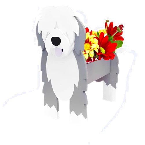 Generic Dog Planter Plant Pots,Cute PVC Herb Garden Dog Flower Planter,Dog Planters for Indoor/Outdoor Plants,Pet Planter Suitable Gifts for pet Lovers 9.45 * 6.38 * 13.39in（English Shepherd）