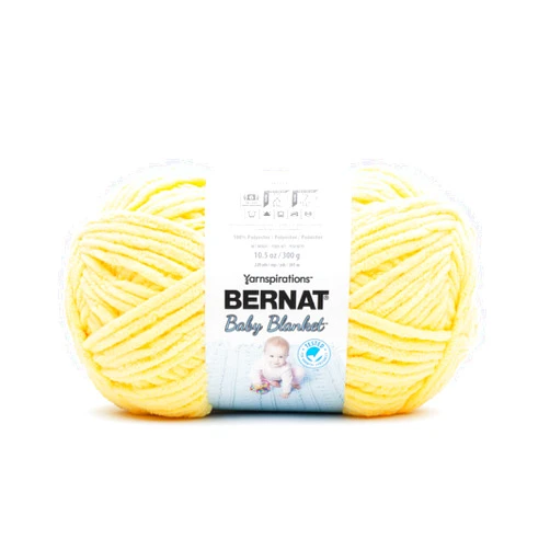BERNAT BABY BLANKET YARN 300G 10.5 OZ, BUTTERCUP