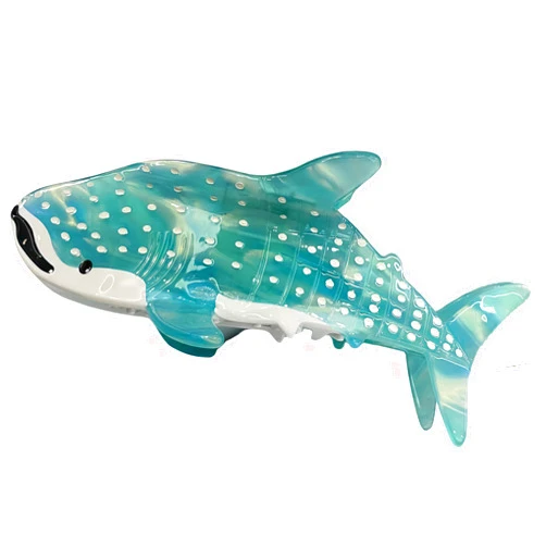 YAHAOLHGD Funny Blue Shark Whale Claw Hair Clip Large Cellulose Acetate Claw Clips for Women Hair Barrettes Modern Ocean Themed Hair Jaw Clamp Accessory for Female Ponytail Clip for Thick & Thin Hair