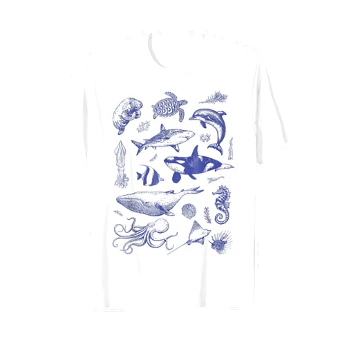 Vintage 90s Tattoo Sea Animal Ocean t -shir t Vintage 90s Tattoo Sea Animal Ocean Nature T-Shirt