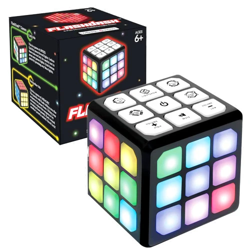 Winning Fingers Flashing Cube Electronic Memory & Brain Game | 4-in-1 Handheld Game for Kids | STEM Toy for Kids Boys and Girls | Fun Gift Toy for Kids Ages 6-12 Years Old
