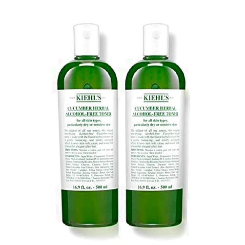 Kiehl's Kiehl,s Cucumber Herbal Alcohol-Free Toner 16.9 fl. oz. (2 pack)