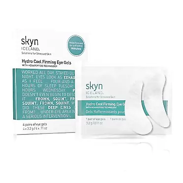 skyn ICELAND Hydro Cool Firming Eye Gels: Under-Eye Gel Patches to Firm, Tone and De-Puff Under-Eye Skin, 4 Pairs 4 Pairs (Pack of 1)