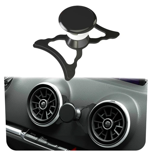 InnoGadgets Magnetic Phone Mount Compatible with Audi A3/S3/RS3 | Smartphone Holder | Metal Magnet Stand | Audi A3 8V (2014-2019) Accessories | Vent Mounting for GPS, Tablet