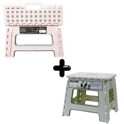BEEANDEE Folding Step Stool Pack of 2 - Contain 11